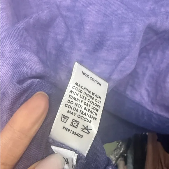 Cotton Citizen Tokyo Violet Gradient Long Sleeve Tee - Picture 8 of 9